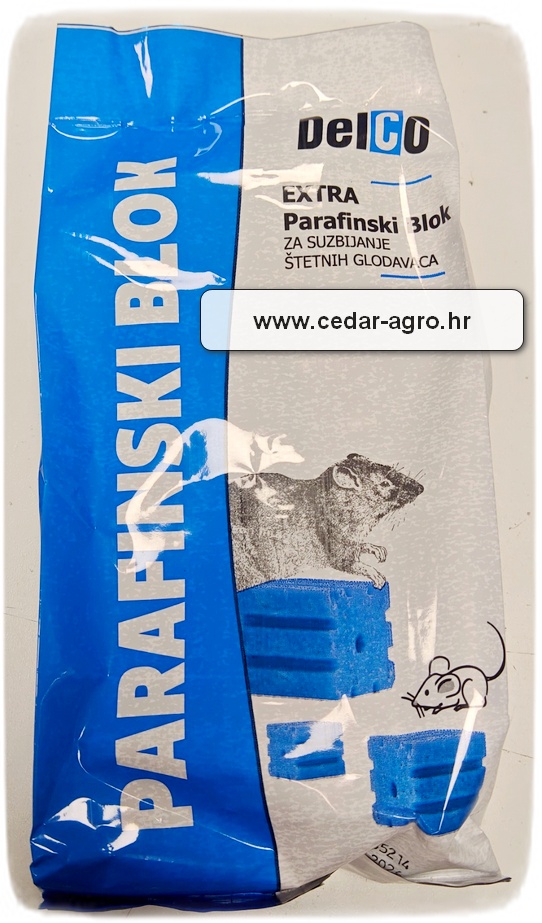 Parafinski blokovi 300 g, protiv miševa i štakora (plavi)