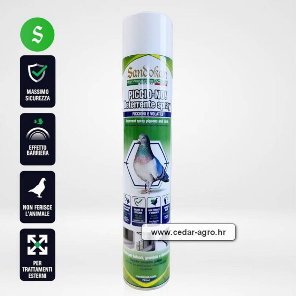 Sprej za odbijanje golubova i drugih ptica 750 ml