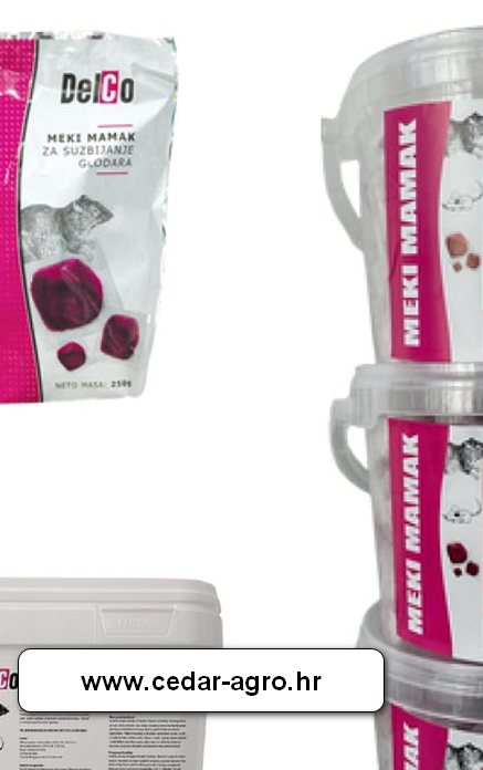 Meki mamac 150 g, Delco protiv miševa i štakora CRVENI