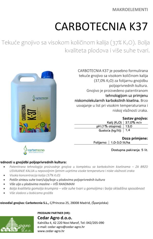 CARBOTECNIA K 37, 5 L