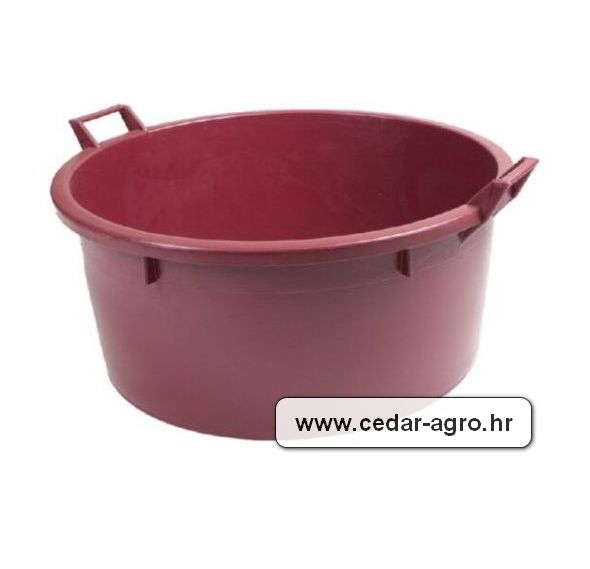 Kaca 80 L, crvena PVC s ručkama